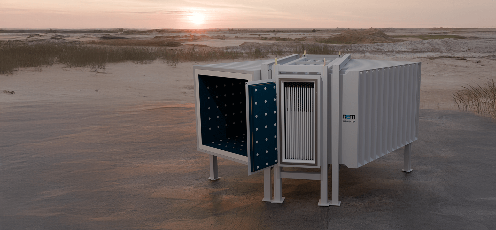 Header Electrical Heaters & Boilers on Beach NEM Energy