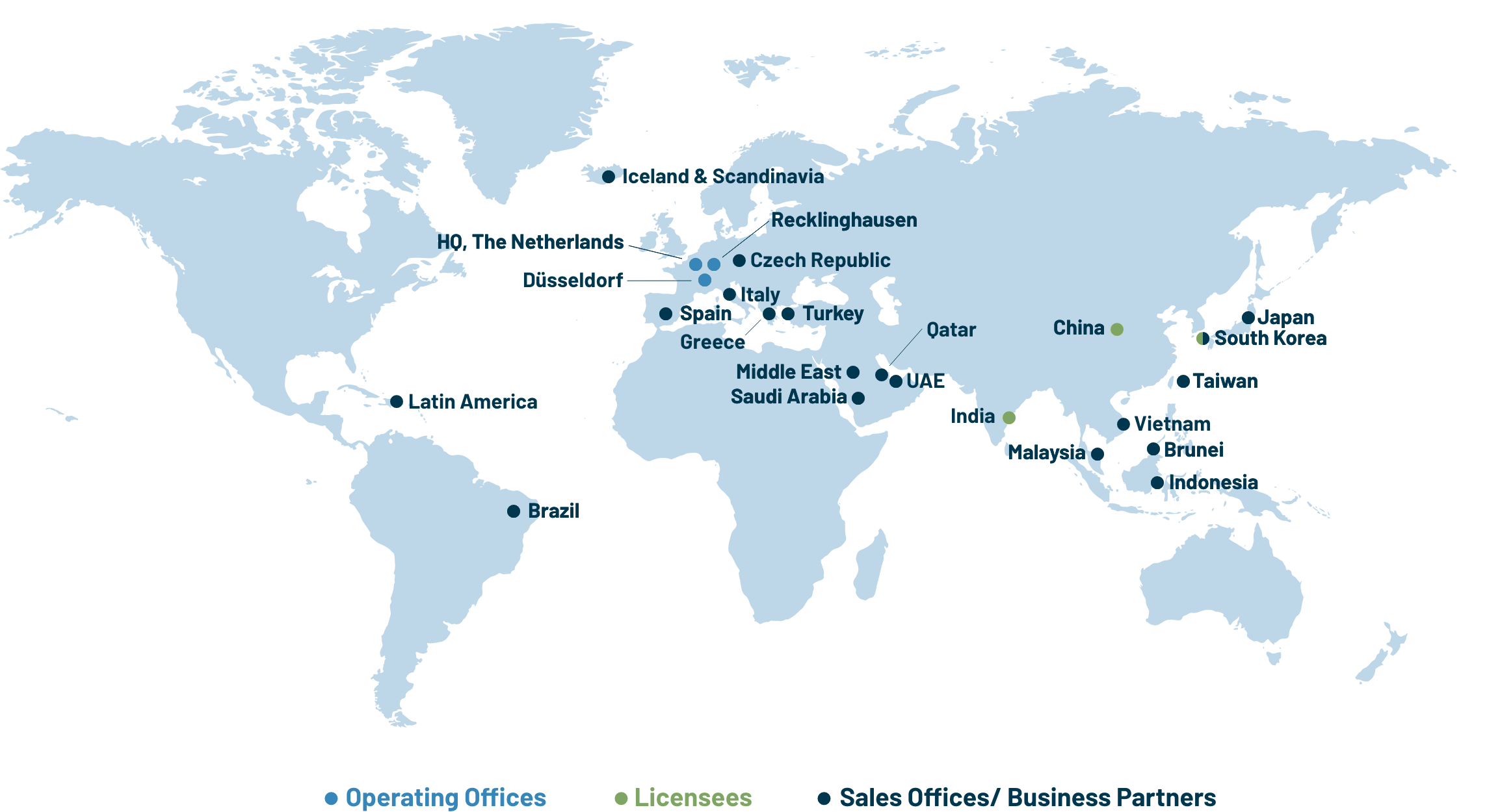 Global presence - NEM Energy