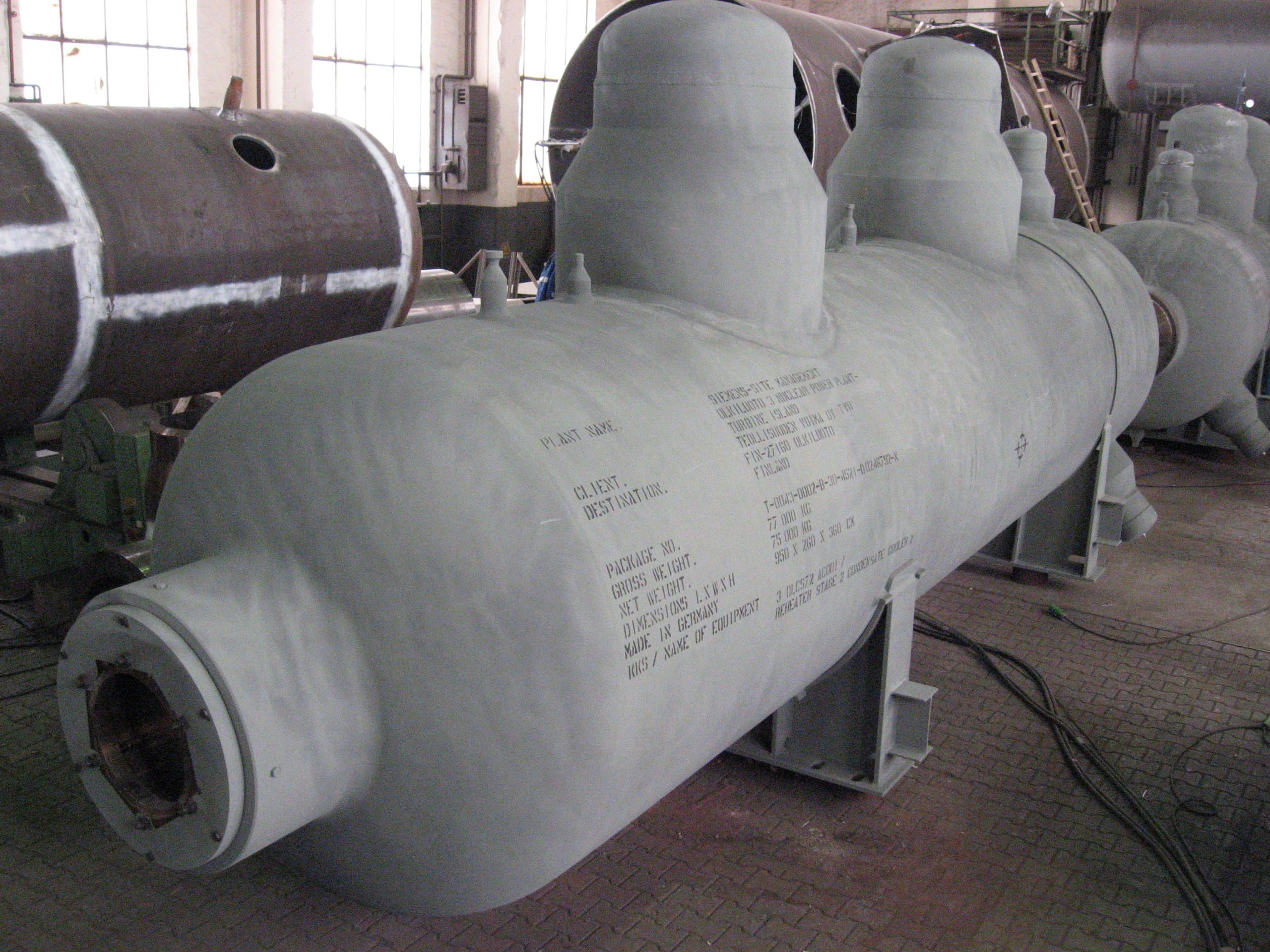 Project Olkiluoto-feedwater-heater-Finland NEM Energy 1